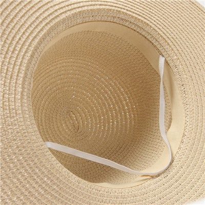 Шляпа женская MINAKU, бежевый, размер 58
