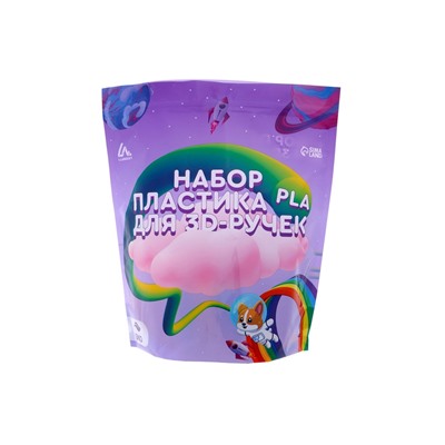 Пластик Luazon PLA-5, для 3D ручки, 5 цветов по 10 метров