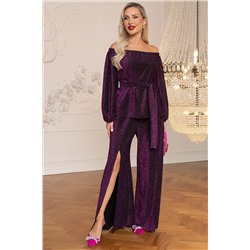 Костюм праздничный Бланш (темная орхидея) К14495-4М