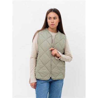 Жилет стёганый женский демисезонный MIST, размер 42, зелёный