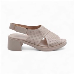 Женские босоножки QQ88-3 бежевые