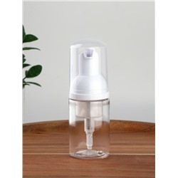 Бутылочка для хранения, с пенообразующим дозатором, 30 мл, прозрачная, белая