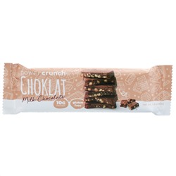BNRG, Энергетический белковый батончик Power Crunch Choklat, молочный шоколад, 12 батончиков, вес каждого 42 г (1,5 унции)