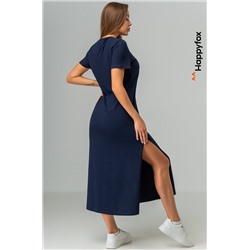 Однотонное женское платье-футболка Happyfox