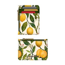 Чехол для пластик. карт на молнии "FLORA.PARADISE.LEMONS" 14-096/06 (3 для карт, 1 для купюр и монет) Bruno Visconti