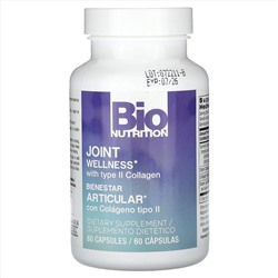 Bio Nutrition, здоровье суставов, с коллагеном типа 2, 60 капсул