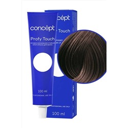 Concept Profy Touch 4.77 Профессиональный крем-краситель для волос, глубокий тёмно-коричневый, 100 мл KRISTALLER, 1108554