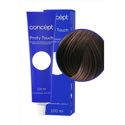 Concept Profy Touch 4.77 Профессиональный крем-краситель для волос, глубокий тёмно-коричневый, 100 мл KRISTALLER, 1108554