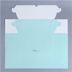 Коробка складная на 9 капкейков с окном «Счастливого Нового года», 25×25×10 см