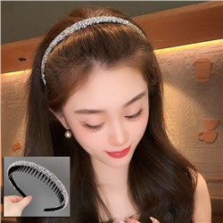 Ободок для волос гребень блестящий