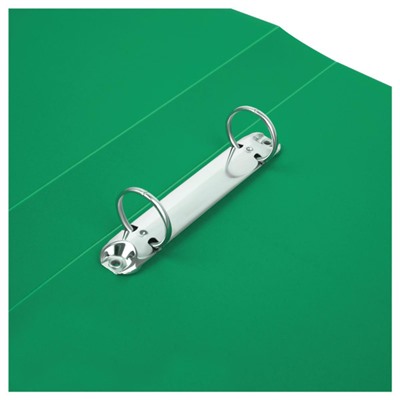 Папка пластиковая 2 кольца 40мм ММ-32178 зеленая 500мкм Стамм