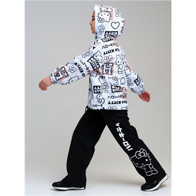 Куртка текстильная с полиуретановым покрытием для девочек (ветровка)