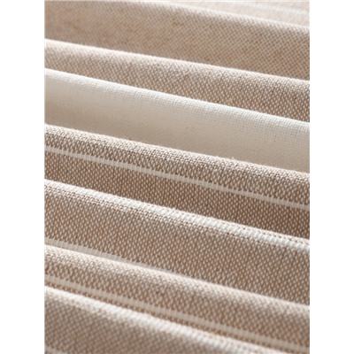 Плед с кисточками «Этель» Beige stripe, 130×160 см, бежевый