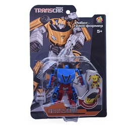Transcar mini робот-трансформер, 8 см, блистер (в асс. 2 вида, синий и желтый)