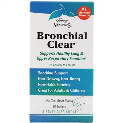 Terry Naturally, Bronchial Clear, 90 таблеток