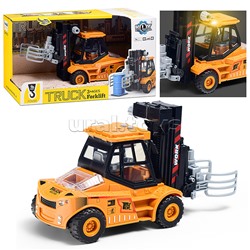 Машина "Вилочный погрузчик 3" 1:43 ( свет,звук) в крорбке