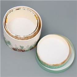 Набор новогодних подарочных коробок 3 в 1 «С Новым годом», 16×10, 14×9, 13×8.5 см