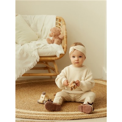 Джемпер вязаный SL Home, рост 68-74 см, молочный