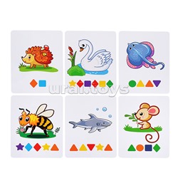 Настольная игра "Составляйка+ Мир вокруг нас" 25 двуст. карточек