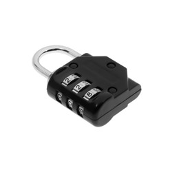 Замок навесной кодовый ТУНДРА ZK012, черный