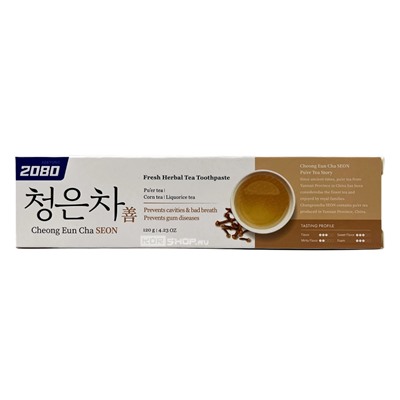 Зубная паста «Восточный чай» со вкусом мяты и целебных трав Dental Clinic 2080, Корея, 120 г Акция