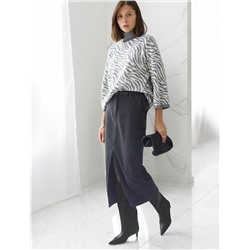 Юбка из эластичного микро-вельвета