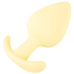 Жёлтая анальная втулка Mini Butt Plug - 6 см.