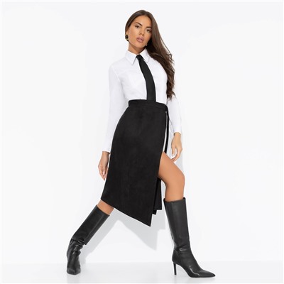 Юбка из мягкой замши, Дерзкие фантазии (чёрная)