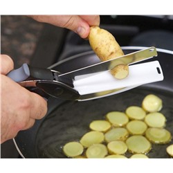 Нож-ножницы с разделочной доской 2 в 1 KNIFE CUTTING BOARD (уценка)