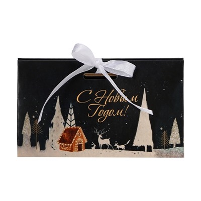 Бонбоньерка новогодняя, подарочная упаковка «С Новым годом», 10×5.5×5 см