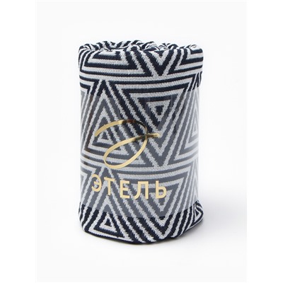 Плед с бахромой «Этель» Hypnosis, 130×180 см, серый