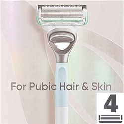 Кассеты для бритвы Dʤɪˈlett ВИНУС Сатин Care (Деликатное Бритьё) (4 шт.) (Оригинал)