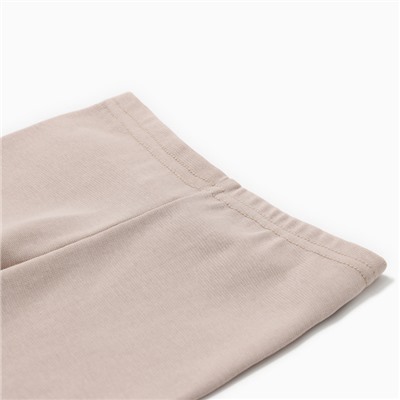 Комплект для девочки (майка и велосипедки) MINAKU, бежевый, рост 140 см