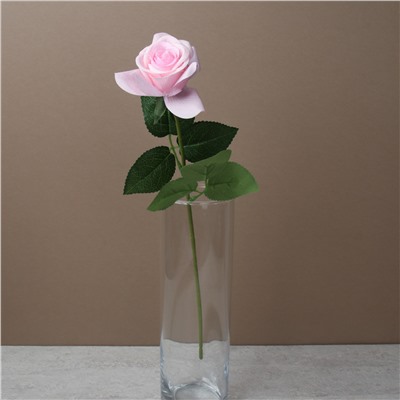 Цветок искусственный Роза 42 см / GR-007 /уп 60/720/силикон (бело-розовый)