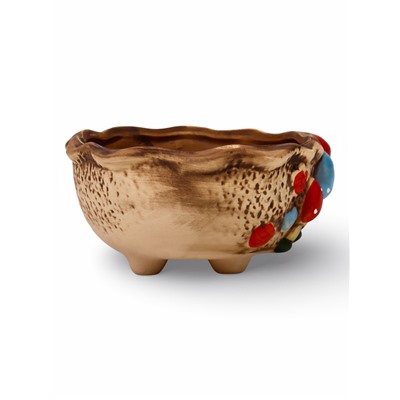 Декоративный горшок для цветов «Грибы», 15×11×6 см, керамический, Greengo