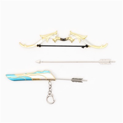 Макет оружия «Сувенирный лук Геншин», подвесной, брелок, 26 см