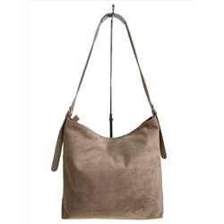 Женская сумка из искусственной замши, цвет бежевый