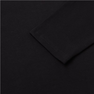 Лонгслив мужской MINAKU: Basic line MAN, размер 46, чёрный