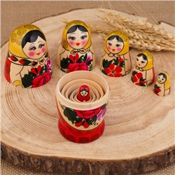 Матрёшка дерево «Семёновская», 6 кукольная, высшая категория