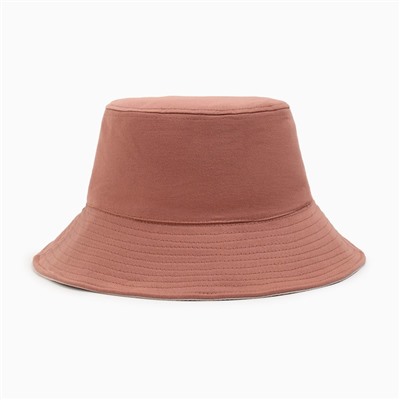 Панама двусторонняя женская MINAKU, цвет розовый, молочный, размер 56