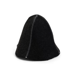 Шапка для бани и сауны «Колокольчик», полиэфир 70%, шерсть 30%, серая, «Добропаровъ»