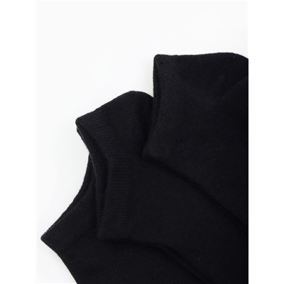 Носки укороченные с компрессией Resport, 3 пары, размер 35-38, чёрные