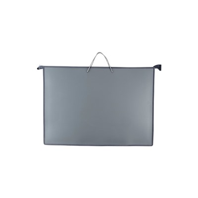 УЦЕНКА Папка А2 с ручками пластик молния сверху 640×470×50 мм ПМ-А2-35 0.8 Серая