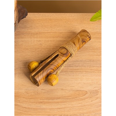 Сувенирный музыкальный инструмент «Двойной кастаньет», 21×4×8 см