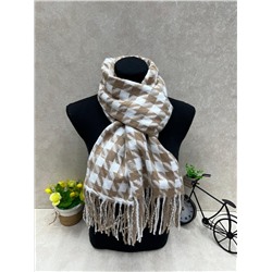 Палантин в клетку из кашемира, мультицвет