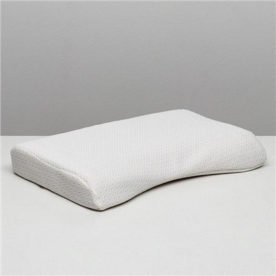 Подушка ортопедическая НТ-ПС-07 «Массажная», для взрослых, с эффектом памяти и выемкой под плечо, 55×36 см, валики 10/7 см