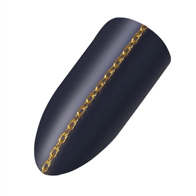 Nail Art Цепочка двойное плетение, 95 см, золотистый 15051