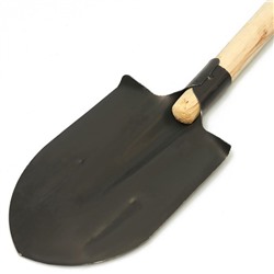 Лопата штыковая, острая, L=153 см, деревянный черенок 1 сорт