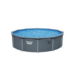 Бассейн каркасный Hydrium, 549×132 см, песочный фильтр-насос, лестница, скиммер, тент, подстилка, дозатор, круглый, 561CS Bestway