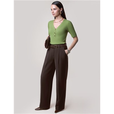 Брюки-палаццо из поливискозы